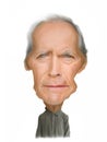 Clint Eastwood Caricature illustration