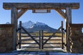 Colorado ranch with wooden gate