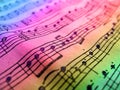 Colored Music Sheet