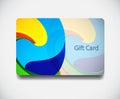 Colorful gift card Stock Photography
