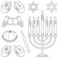 Coloring Judaism Elements