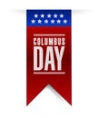 Columbus day banner sign illustration design