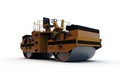 Compactor on white background Stock Photos