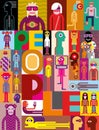 Composition Of Diverse People