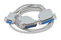 Computer cable on white background Royalty Free Stock Photos