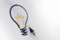Computer Idea Light Bulb