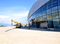 Construction of ice hockey rink in Sochi