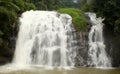 A continuous water fall. Royalty Free Stock Photography