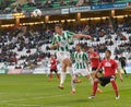 CORDOBA, SPAIN - MARCH 29:  Pedro W(15) in action during match league  Cordoba (W) vs Murcia (R)(1-1) at the Municipal Stadium of