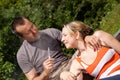 Couple With E-cigarette In Nat...