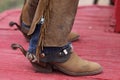 Cowboys boots with spurs