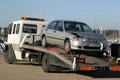 Crashed Car on Trailer