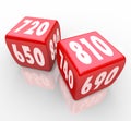 Credit Scores on Red Dice