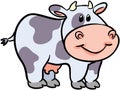 Cute Cow Vector Illustration