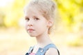 Cute Kid Girl Posing On Nature...