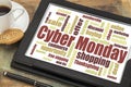 Cyber Monday word cloud