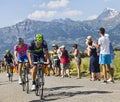 The Cyclists Jose Joaquin Rojas  and Przemyslaw Niemiec