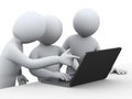 3d Business People Working On ...