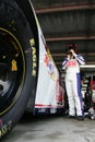 Dale Earnhardt Jr. in garage area