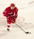 Dan Cleary of The Detroit Red Wings Take His Turn In Shootout