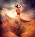 Dancing Fashion Woman