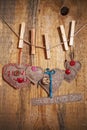 Decoration On Wooden Backgroun...