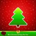 Design of New Year 2014 and Merry Christmas green 