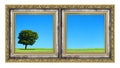 Diptych With Landscape