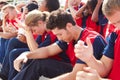 Disappointed Spectators In Tea...