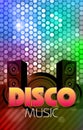 Disco poster abstract background decorative Stock Photography
