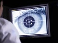 Doctor Examining Eye Scan On C...