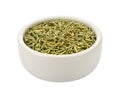 Dried Rosemary On White Backgr...