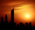 Dubai City At Night Sheikh Zay...