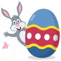 Easter Egg With Cute Bunny