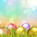 Easter Eggs Background