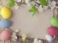 Easter Eggs And Blank Note