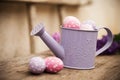 Easter Eggs In Watering Can
