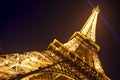 Eiffel Tower in festive illumination to Birthday