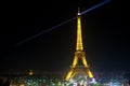 Eiffel Tower in festive illumination to Birthday