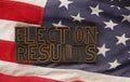 Election results on USA flag