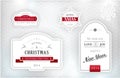 Elegant Christmas Labels, Embl...