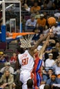 Emeka Okafor Tries To Block Tayshaun Prince