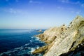 End of land in brittany pointe du raz