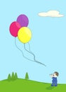 Escaped balloons