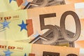 50 Euro Banknotes Background