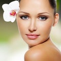Face Of Beautiful Woman With ...