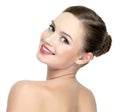 Face Of A Happy Beautiful Girl...