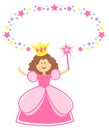 Fairy Princess with Star Border/eps