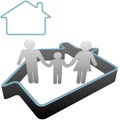 Family At Home In The House Sy...