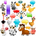Farm Animal Cartoon Set